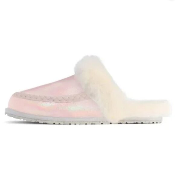 Manitobah Leather Sheepskin Shearling Slippers Size 7 *Brand New In Box, Never W - Picture 2 of 3